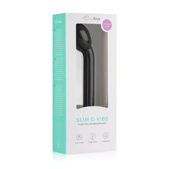 Easytoys Slim - G-pont vibrátor (fekete)