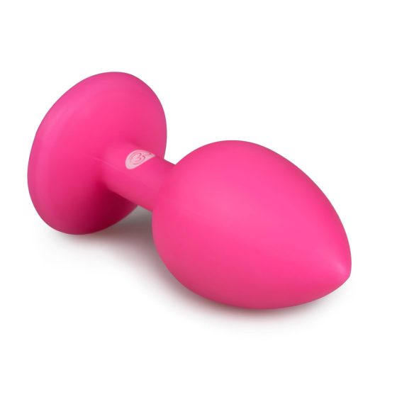 Easytoys Diamond Small - anál plug (pink-fehér)