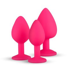 Easytoys Diamond - anál dildó szett (pink)