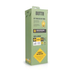 BUTTR Tactical I - tapadótalpas dildó (fekete)