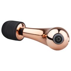   Rosy Gold Wand Mini Curve - akkus, masszírozó vibrátor (rosegold)