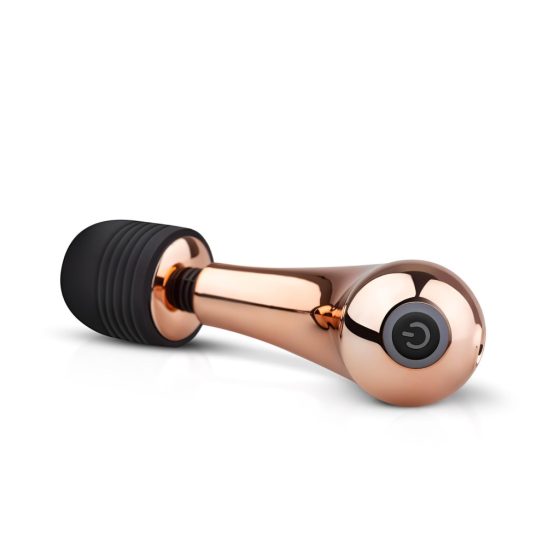 Rosy Gold Wand Mini Curve - akkus, masszírozó vibrátor (rosegold)