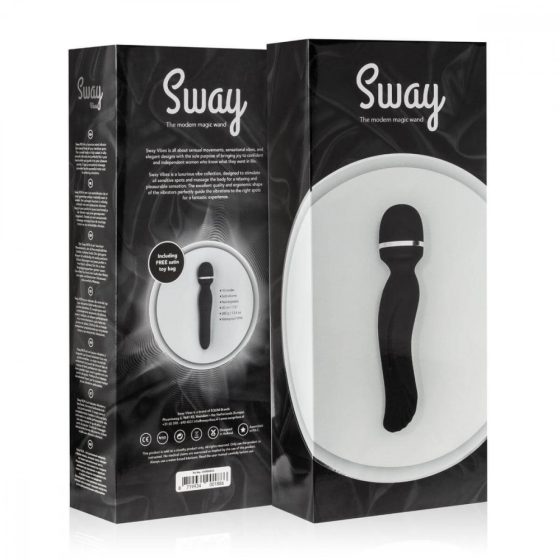 Sway No.4 Wand - akkus, masszírozó vibrátor (fekete)