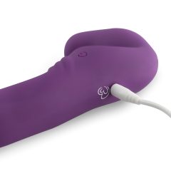   Easytoys - akkus, tartópánt nélküli felcsatolható vibrátor (lila)