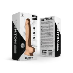   Real Fantasy Ashton - herés, élethű dildó - 20,5cm (natúr)