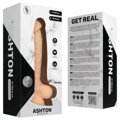   Real Fantasy Ashton - herés, élethű dildó - 20,5cm (natúr)