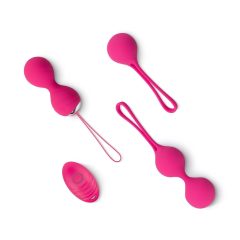   Easytoys LoveBalls - vibrációs gésagolyó szett - 3 részes (pink)