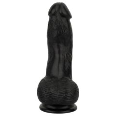 Easytoys - élethű herés dildó - 12 cm (fekete)