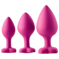 Flirts anal training kit - anál dildó szett (3db) - pink