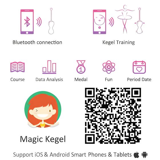 Magic Motion Kegel Master - Okos gésagolyó duó (lila)