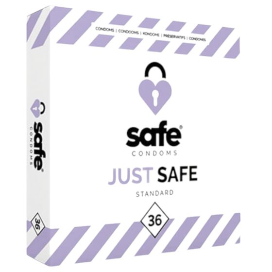 SAFE Just Safe - standard, vaníliás óvszer (36db)