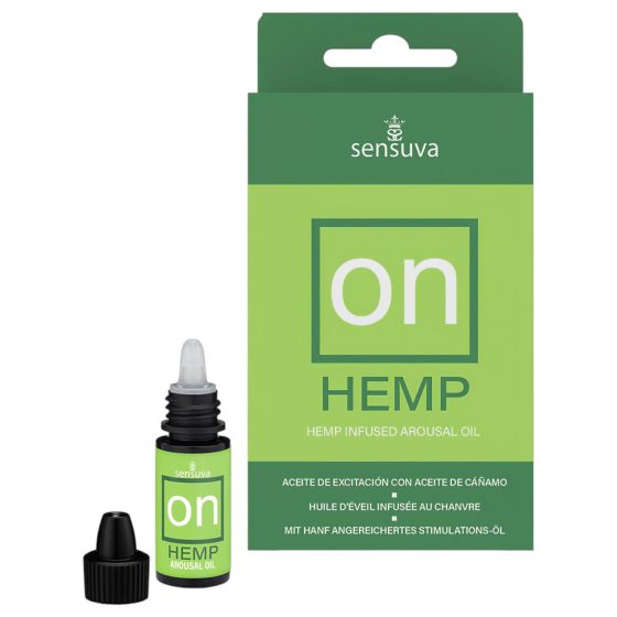 Sensuva Hemp - bizsergető intim olaj nőknek (5ml)