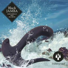   FEELZTOYS Black Jamba - rádiós, melegítős anál vibrátor (fekete)