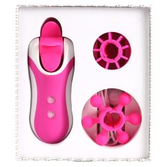 FEELZTOYS Clitella - akkus, forgó, orál vibrátor (pink)