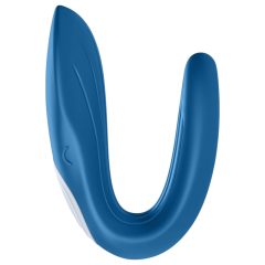 Satisfyer Double Whale - két-motoros párvibrátor (kék)