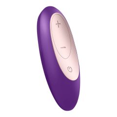   Satisfyer Double Plus Remote - rádiós, akkus párvibrátor (lila)