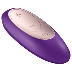   Satisfyer Double Plus Remote - rádiós, akkus párvibrátor (lila)