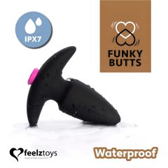   FEELZTOYS Funkybutts - akkus rádiós anál vibrátor szett (fekete)