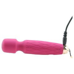   Bodywand Luxe - akkus, mini masszírozó vibrátor (sötétpink)