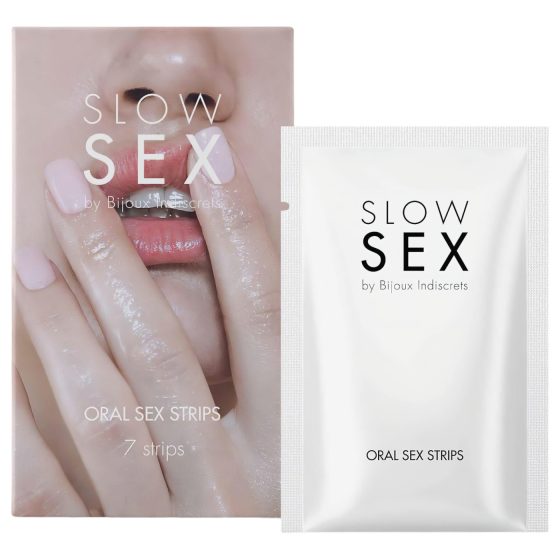 Slow Sex - ehető orál szex lapok - menta (7db)