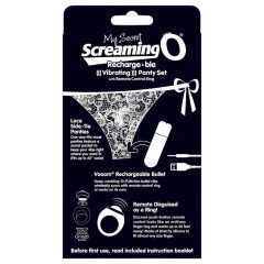   Screaming O MySecret - akkus, rádiós vibrációs tanga - fekete (S-L)