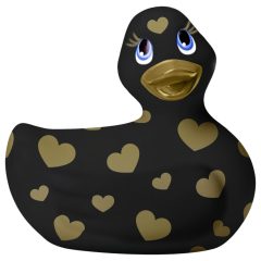   My Duckie Romance 2.0 - kacsa vízálló csiklóvibrátor (fekete-arany)