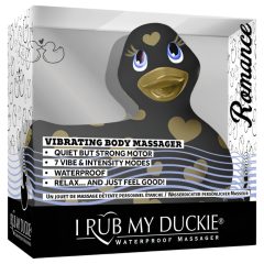   My Duckie Romance 2.0 - kacsa vízálló csiklóvibrátor (fekete-arany)