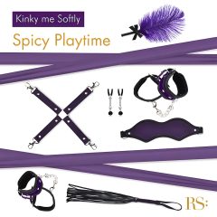   RS Soiree Kinky Me Softly - BDSM kötöző szett - lila (7 részes)