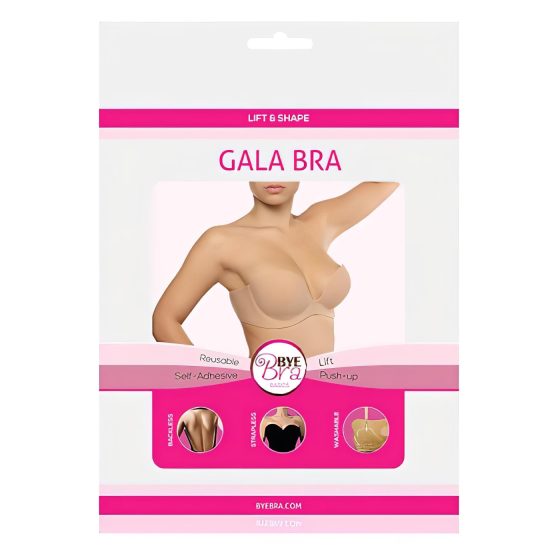 Bye Bra Gala C - rejtett Push-up melltartó (nude)