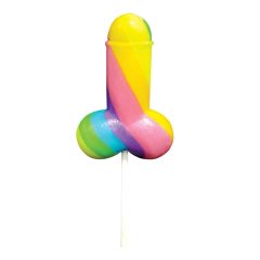   Rainbow Cock Pop - színes péniszes nyalóka (85g) - gyümölcsös