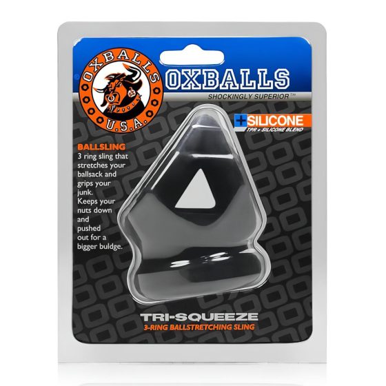 OXBALLS Tri-Squeeze - péniszgyűrű (fekete)