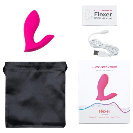 LOVENSE Flexer Panty - akkus 2in1 vibrátor (pink)